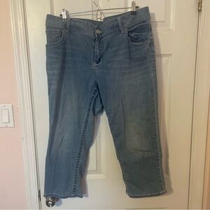 Light Wash Lane Bryant Jean Capris